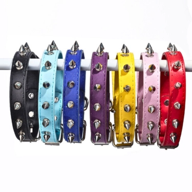 Adjustable Soft Leather Dog Collar (17)