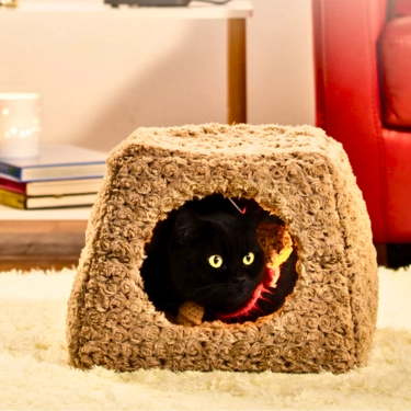 Foldable Fully Dual-Purpose Cat House (6)