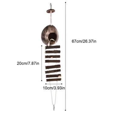 Hanging Coconut Bird’s Nest Toy (2)