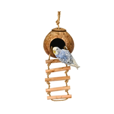 Natural Coconut Bird Toy for Small Birds (1)