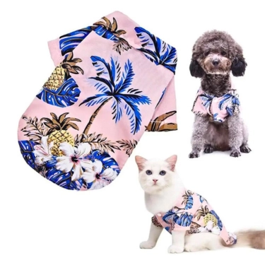 Pet Clothes Floral Kitten T-shirt (19)