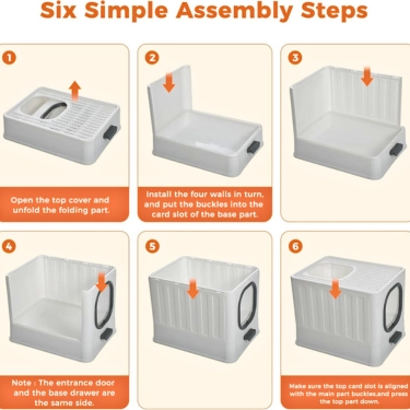 Plastic Litter Box for Cat (4)