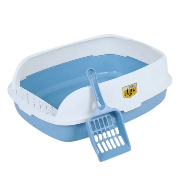 Semi-Enclosed Comfortable Cat Litter Tray Box