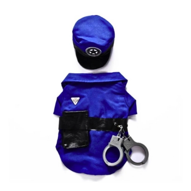 Soft Fabric Dog Police Cloth (2)