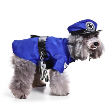 Soft Fabric Dog Police Cloth (7)