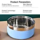 Stainless Steel, Non-Slip Double-Layer Pet Bowl (17)