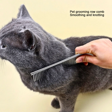 Stainless Steel Pet Hair Grooming Comb (2)