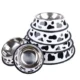 Stainless Steel Pet Bowl Cow pattern (4)